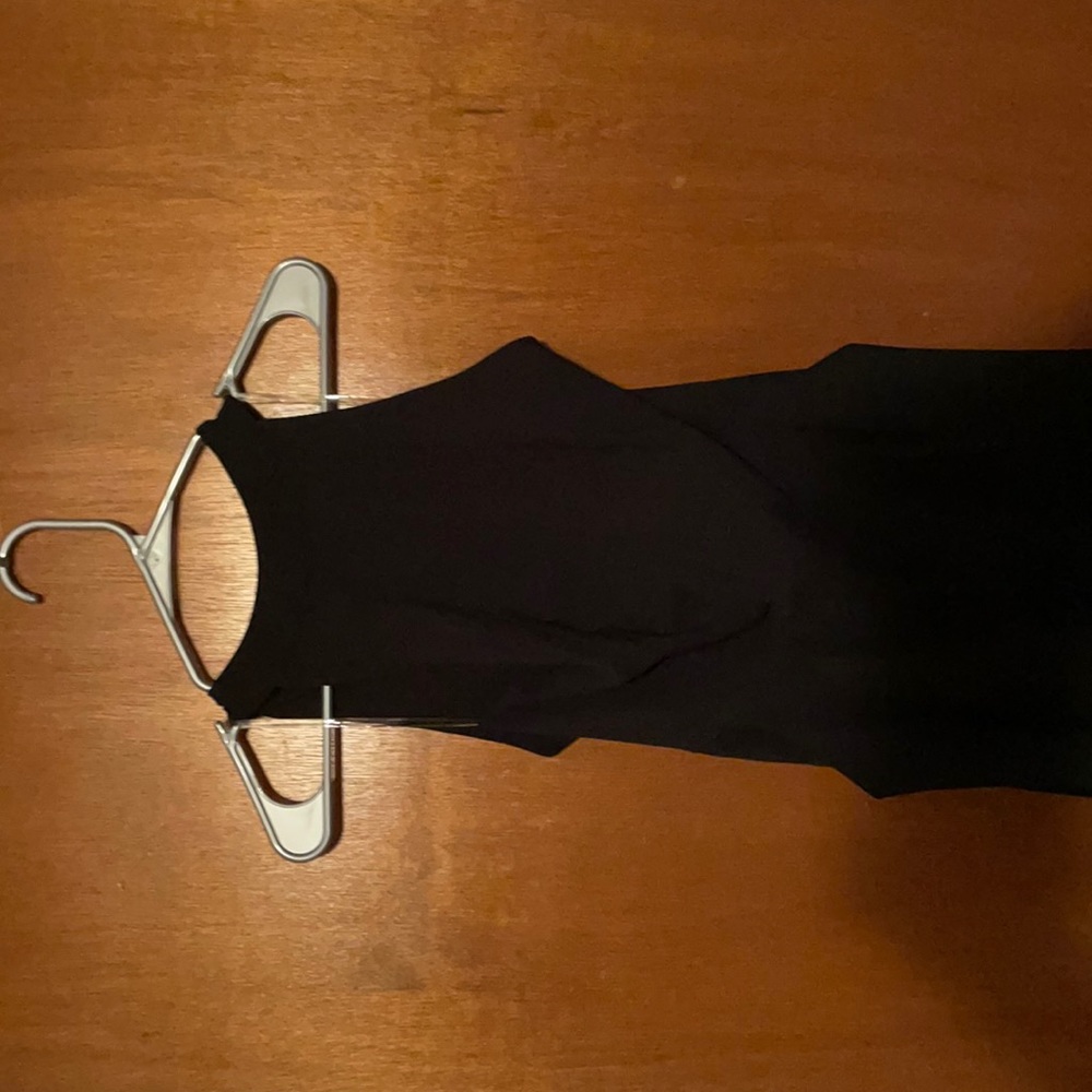 Simple black romper with pockets size medium